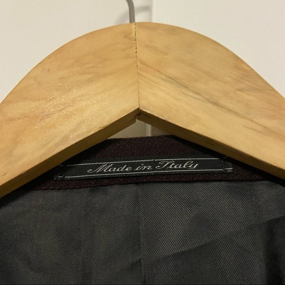 Ermenegildo Zegna wool cashmere maroon blazer Size 54 - Picture 2 of 9